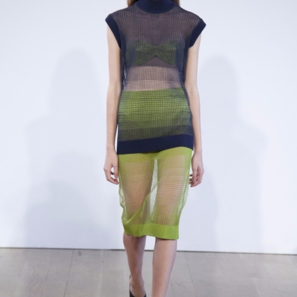 Lucas Nascimento SS13 sheer knit top - Picture 1 of 8